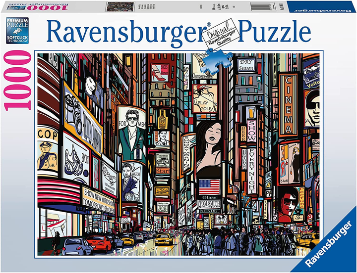 Puzzle Ravensburger Kolorowy Nowy Jork 1000 elementów 12000580 (4005555005803) - obraz 1