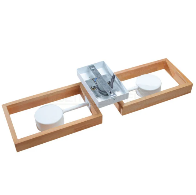 Люстра стельова KARPATY 2xGX53, max.12W, метал/дерево, білий LIGHT SET - изображение 2