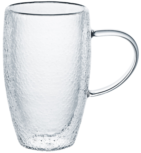 Zestaw szklanek Ambition Bubble termicznych z uchem 450 ml 2 szt (5904134969217) - obraz 1
