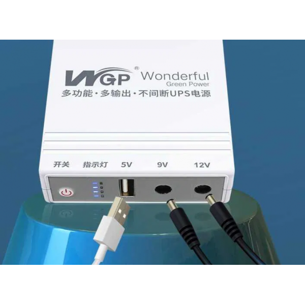 Mini UPS WGP, Powerbank на 10400Mah ,для роутера , джипона , в комплекте с переходниками и адаптером для зарядки . - изображение 2