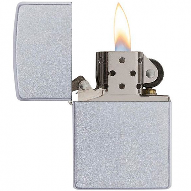 Запальничка Zippo Satin Chrome - Фото 2 Запальничка Zippo Satin Chrome - изображение 2