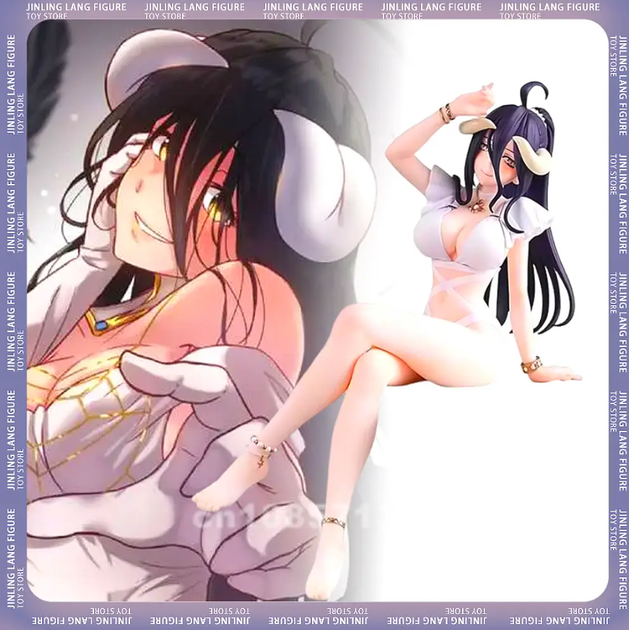 Аніме фігурка Альбедо 16 см Overlord, Albedo Noodle Stopper Mizugi Ver, колекційна статуетка FuRyu із ПВХ (GS911) - зображення 6