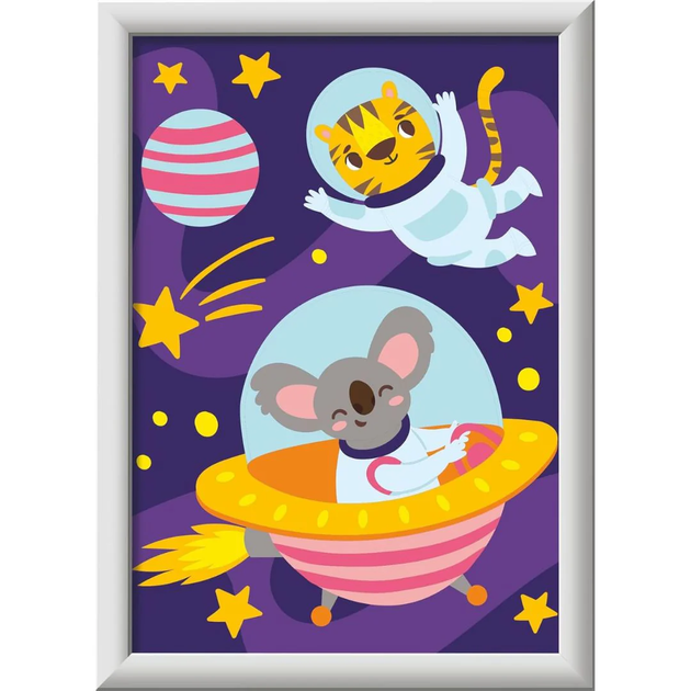 Картина за номерами Ravensburger CreArt Дикі Космічні тварини (4005556239726) - зображення 3