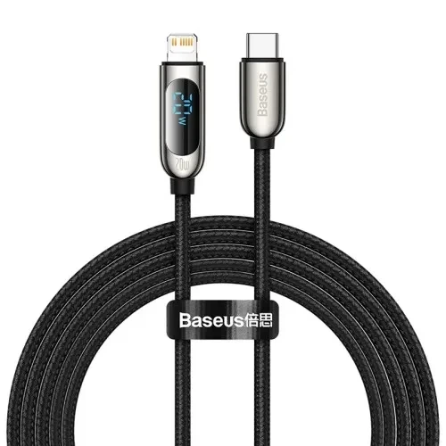 PD Кабель Baseus Display Fast Charging Data Cable Type-C to IP 20W 2m Black CATLSK-A01 - Фото 1 PD Кабель Baseus Display Fast Charging Data Cable Type-C to IP 20W 2m Black CATLSK-A01 - изображение 1
