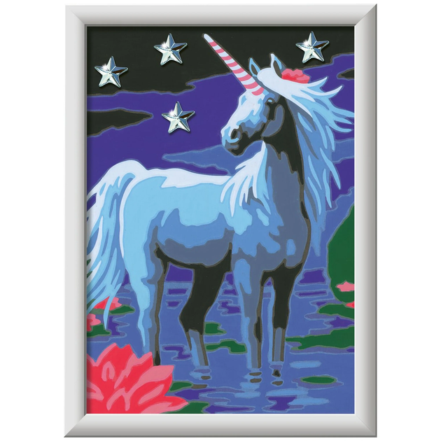 Malowanie po numerach Ravensburger CreArt Magiczny jednorożec (4005556235667) - obraz 3