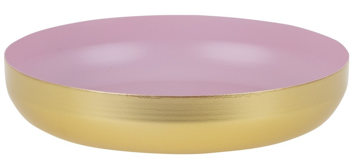 Декоративна миска My Home Soft Gold Pink 25 x 25 x 5 см (5907078435787) - зображення 1