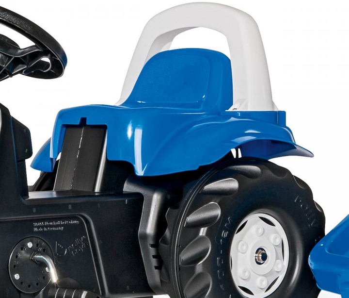 Traktor na pedałach Rolly Toys Kid Landini z przyczepą Niebieski (4006485011841) - obraz 4
