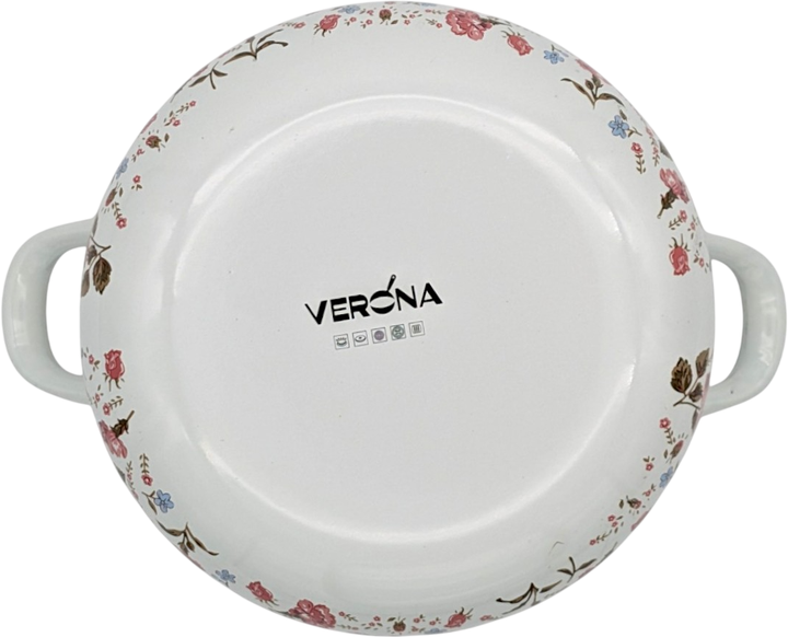 Кастрюля Verona эмалированная со стеклянной крышкой 1.6 л (VR-0003-16) - Фото 5 Кастрюля Verona эмалированная со стеклянной крышкой 1.6 л (VR-0003-16) - изображение 5