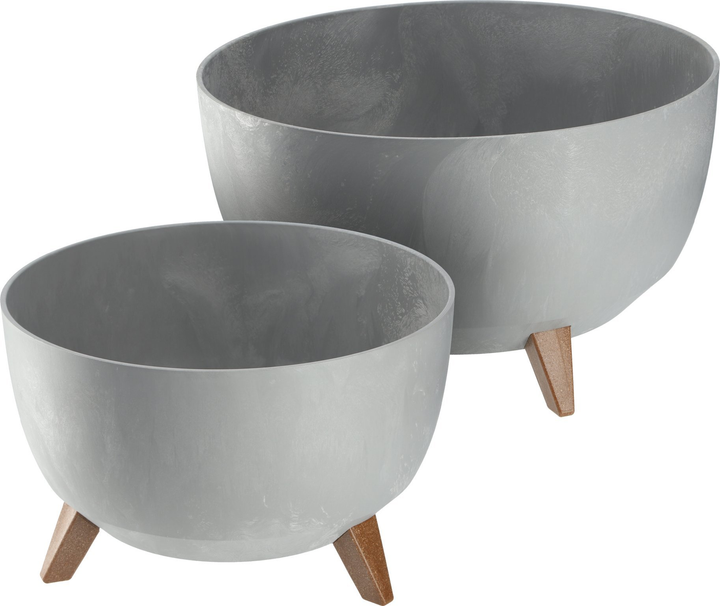 Doniczka na nóżkach Kadax z wkładką na dno Szary 47 cm (5903699495988) - obraz 6