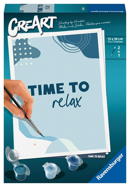 Malowanie po numerach Ravensburger CreArt Seria Galeryjna Czas na relaks (4005556236084) - obraz 1