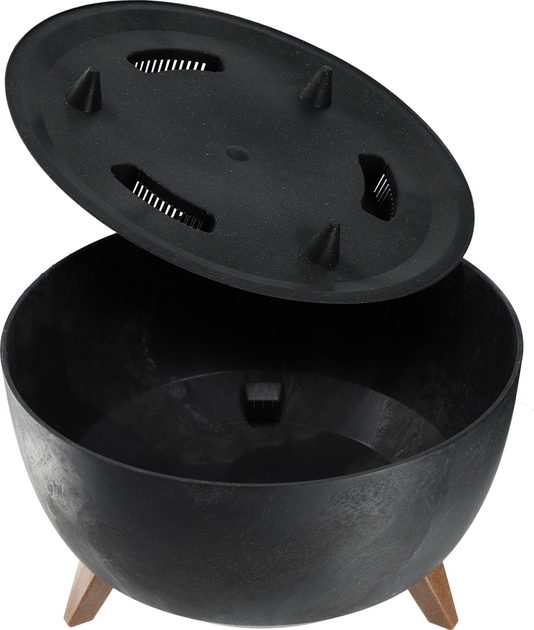 Doniczka na nóżkach Kadax z wkładką na dno Czarny 47 cm (5903699496039) - obraz 5
