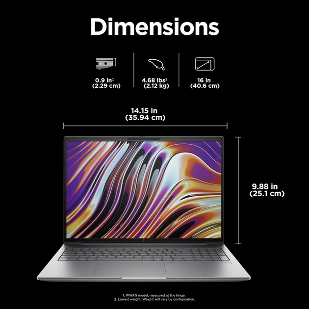 Ноутбук HP ZBook Power 16 G11 Gray (AM0J4UP) - Фото 2 Ноутбук HP ZBook Power 16 G11 Gray (AM0J4UP) - изображение 2