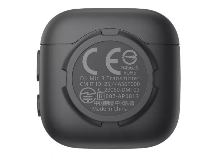 Передатчик радиосистемы DJI Mic 3 Transmitter - Shadow Black (CP.RN.00000478.01) - изображение 2