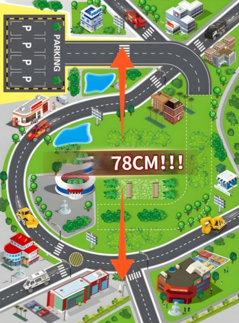 Duży garaż samochodowy Multistore 660-A324 EcoToys komenda policji 5 poziomowy i mata miasta 82 elementy (5905817004119) - obraz 4