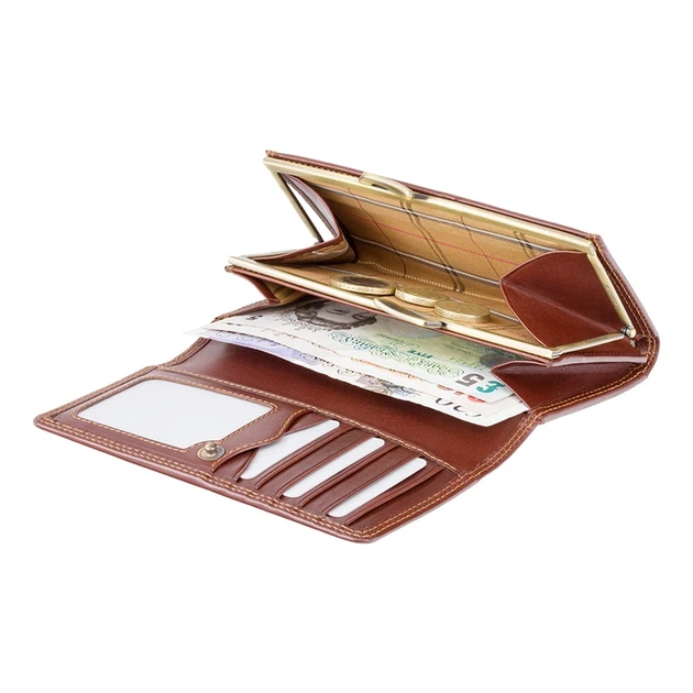Гаманець жіночий Visconti MZ12 Maria c RFID (Italian Brown) - изображение 4
