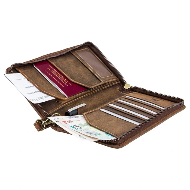 Портмоне дорожнє Visconti 728 Wing (Oil Tan) - изображение 4