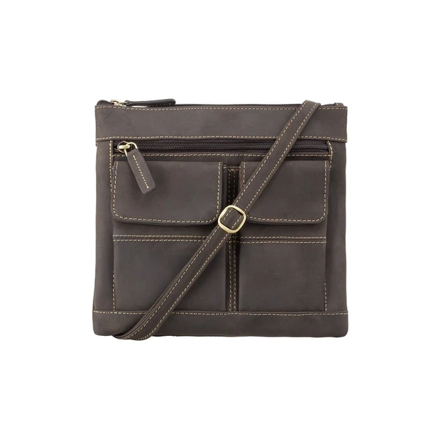 Сумка Visconti 18608 Slim Bag (Oil Brown) - Фото 1 Сумка Visconti 18608 Slim Bag (Oil Brown) - изображение 1