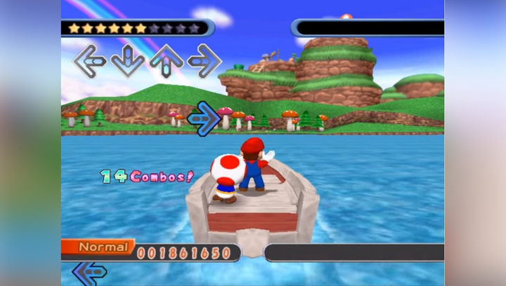 Игра Nintendo GameCube Dance Dance Revolution: Mario Mix (Dancing Stage) Europe Английская Версия Б/У - изображение 3
