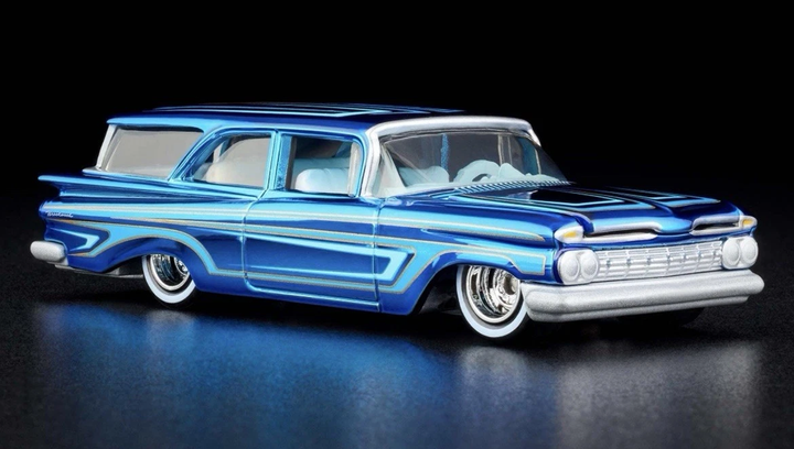 ミニカー Hotwheels RLC 1959 CHEVROLET BROOKWOOD Машинка Premium Hot Wheels 1959 Chevrolet Brookwood Red Line Club
