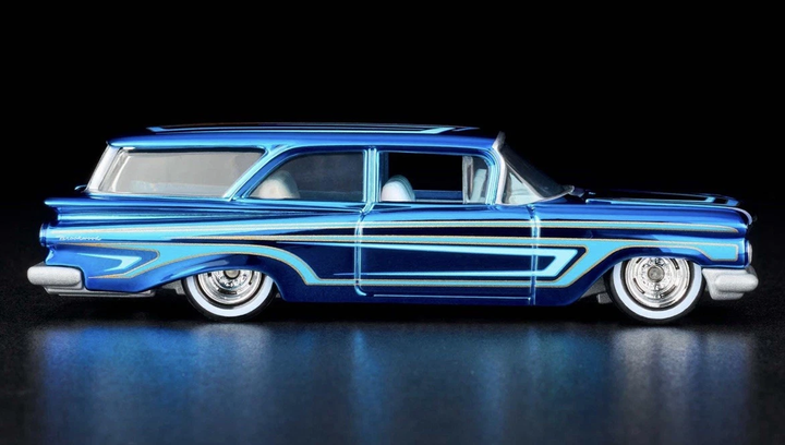 Машинка Premium Hot Wheels 1959 Chevrolet Brookwood Red Line Club