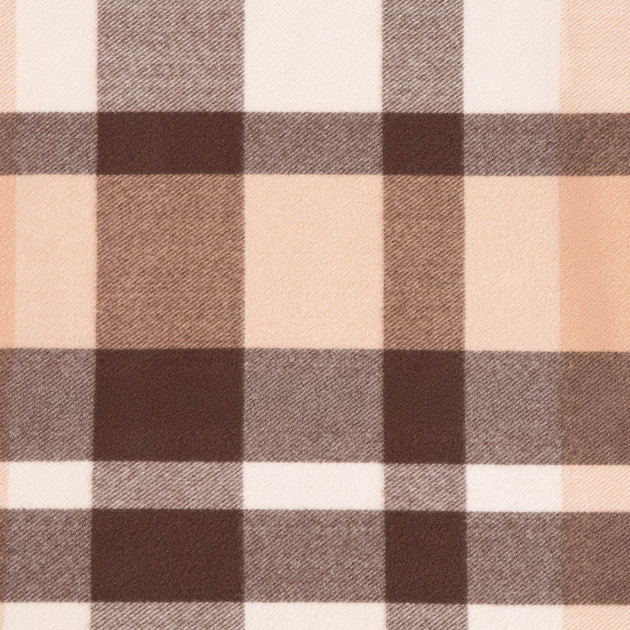 Koc Homla Melrose w kratę beżowy z brązowym 150 x 200 cm (5906496749698) - obraz 2