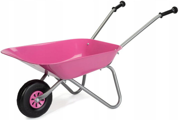 Taczka ogrodowa Rolly Toys Metalowa Różowa (4006485274802) - obraz 1