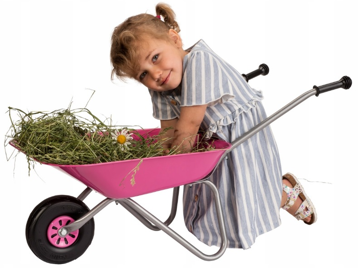 Taczka ogrodowa Rolly Toys Metalowa Różowa (4006485274802) - obraz 7