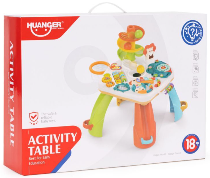 Розвиваючий столик дитячий Huanger HE0518 by Multistore EcoToys з доріжкою для кульок (5903769977680) - зображення 7