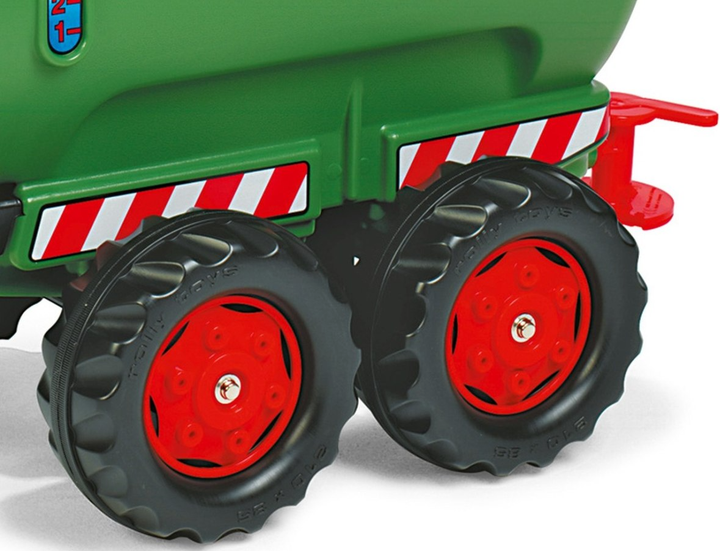 Duża przyczepa-cysterna Rolly Toys Tanker 2-osiowa 30 l Zielona (4006485122653) - obraz 4