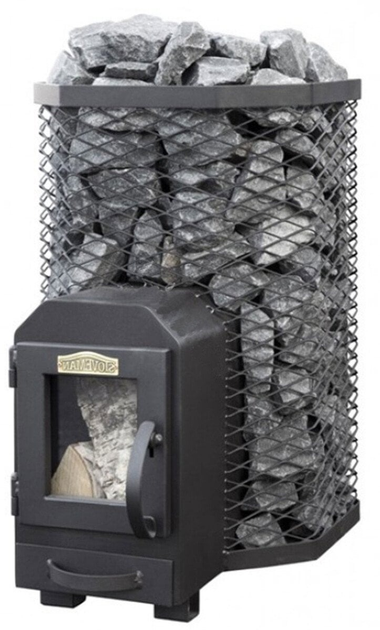 Piec do sauny Stoveman opalany drewnem 15.4 kW Czarna 13-LS (13110032) - obraz 2