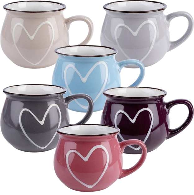 Zestaw kubków Orion ceramicznych 320 ml 6 szt (5907610287768) - obraz 1