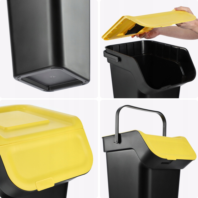 Набір контейнерів для сміття Kadax 25 л 4 шт (5903699492833) - зображення 3