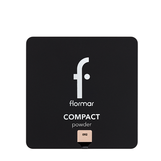 Пудра для обличчя FlorMar Compact матуюча № 92 Середньо-персиковий - изображение 4
