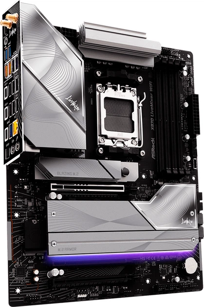 Материнська плата ASRock X870 LiveMixer Wi-Fi (sAM5, AMD X870, PCI-Ex16) - зображення 2