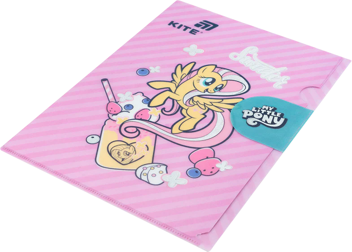 Папка-уголок с клапаном Kite My Little Pony А4 Матовая Розовая (LP25-248) - Фото 2 Папка-уголок с клапаном Kite My Little Pony А4 Матовая Розовая (LP25-248) - изображение 2