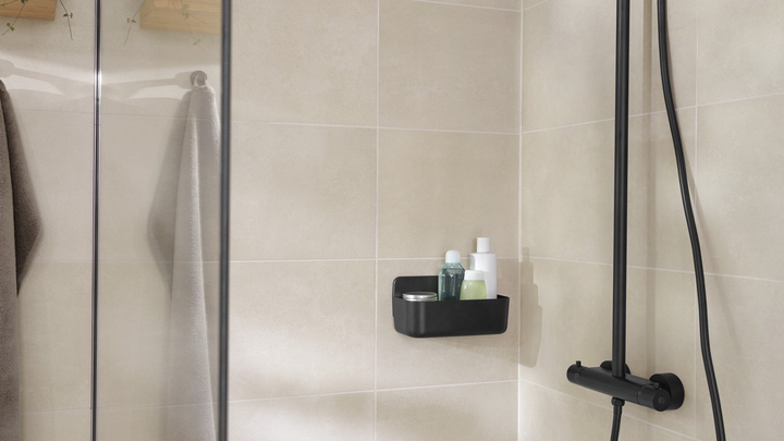 Підставка для душу TESA Lavaa самоклеюча Чорна (405160000000) - зображення 3