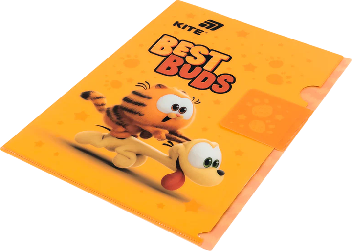 Набор папок-уголков с клапаном Kite Garfield А4 Матовые Оранжевые х 12 шт (GF25-248-2) - изображение 2