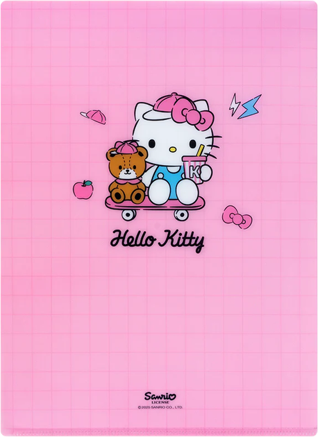 Папка-куточок з клапаном Kite Hello Kitty А4 Матова Рожева (HK25-248-4) - Фото 3 Папка-куточок з клапаном Kite Hello Kitty А4 Матова Рожева (HK25-248-4) - зображення 3