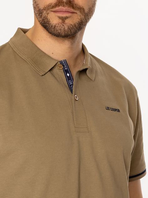 Поло довге чоловіче Lee Cooper Tomm 5026 Хакі (5905991724049) - зображення 2