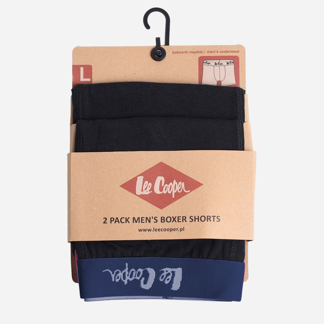 Zestaw majtek męskich typu bokserki Lee Cooper Duobox 9546 XL 2 szt Różowy/Niebieski - obraz 2