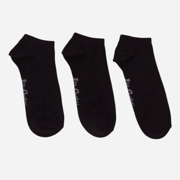 Набір жіночих шкарпеток коротких бавовняних Lee Cooper Snesocks 733 Чорний (5906598069502) - зображення 1