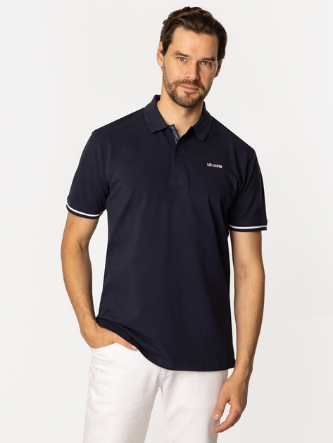 Koszulka polo męska Lee Cooper Tomm 5026 XL Granatowa - obraz 1