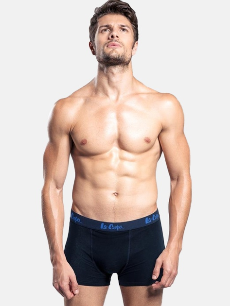 Zestaw majtek męskich typu bokserki Lee Cooper Duobox 9505 2XL 2 szt Czarny/Granatowy - obraz 2