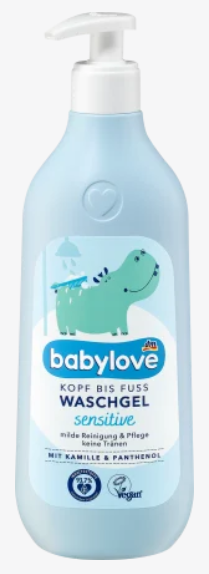 Гель для купання «від голови до ніг» Babylove Ultra Sensitive, 500 мл - Фото 1 Гель для купання «від голови до ніг» Babylove Ultra Sensitive, 500 мл - зображення 1