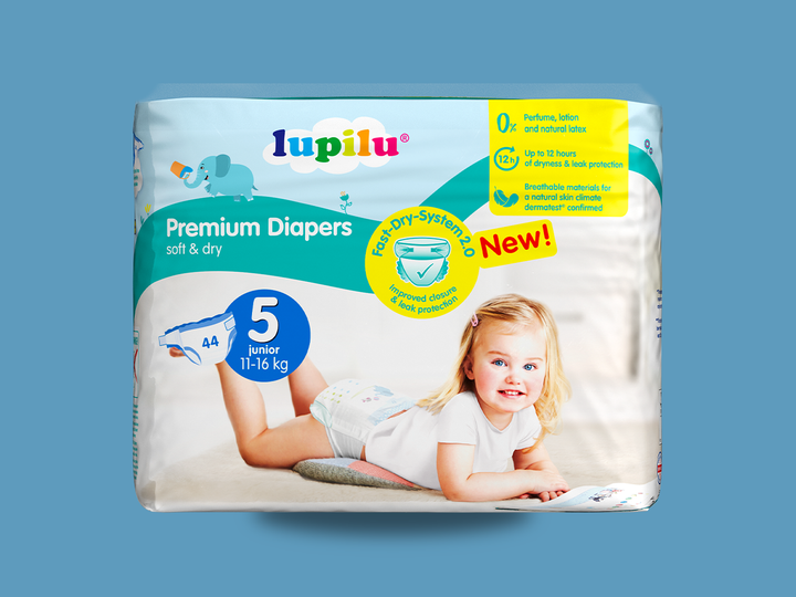 Подгузники Lupilu soft&dry 5 (11-16 кг) 44шт - изображение 4