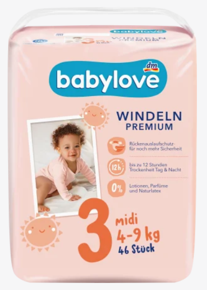Подгузники Babylove 3 (4-9кг) 46шт - Фото 6 Подгузники Babylove 3 (4-9кг) 46шт - изображение 6