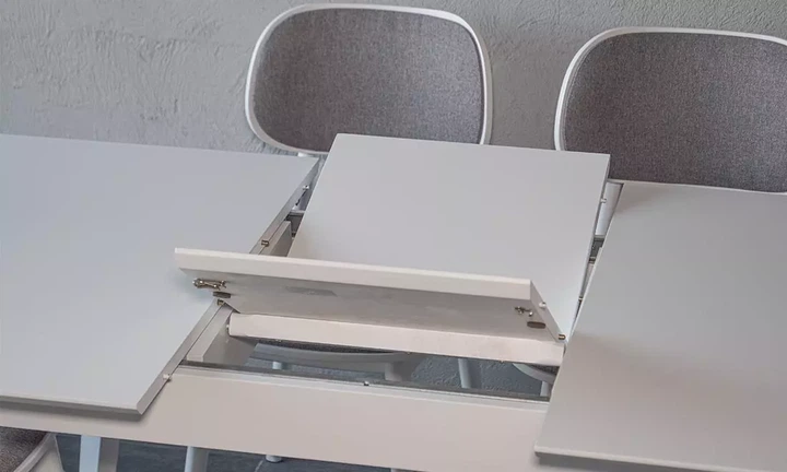 Стол раскладной Милан 1100/1400x700x750 белый - изображение 8