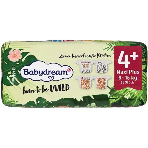 Подгузники Babydream 4+ (9-15кг) 36шт лимитированная серия - Фото 2 Подгузники Babydream 4+ (9-15кг) 36шт лимитированная серия - изображение 2