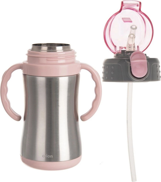 Термокружка Orion дитяча сталева рожева 300 мл (8592381182458) - зображення 4