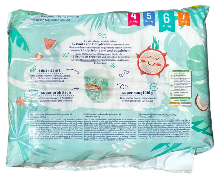 Підгузки-трусики Babydream 6 (15+кг) 36 шт - зображення 12
